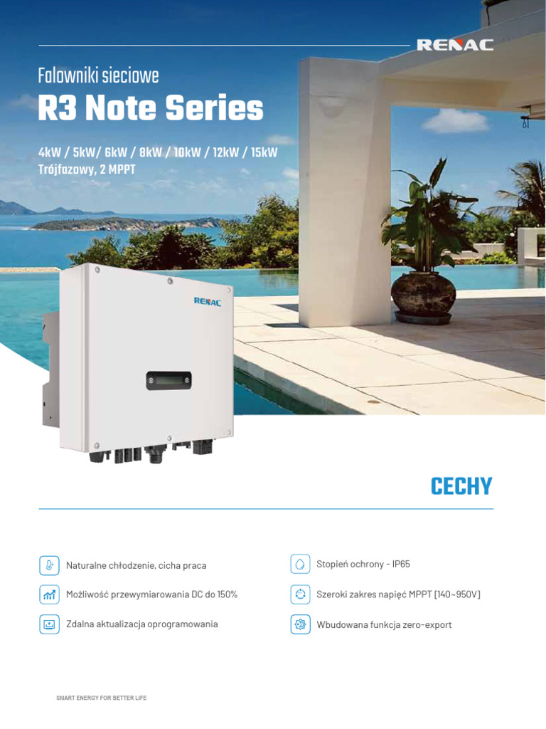 RENAC R3 Note Series Karta Katalogowa PL | PDF
