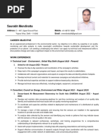 Saurabh Mendiratta - Resume