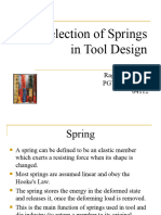 Selection of Springs in Tool Design