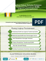 Implikasi Hukum Kebijakan Transformasi BUMN Di Bidang Ketenagakerjaan - A Jaka Mirdinata SH MH