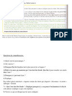 Texte Et Questions de Comprehension