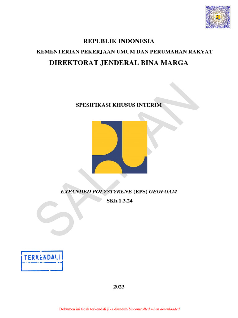 Harga dan Spesifikasi EPS Geofoam | PDF