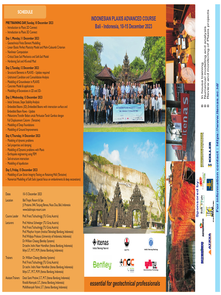PLAXIS Advanced Course in Bali 2023 | PDF | Computers
