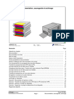 Documentation, Sauvegarde Et Archivage: Sommaire