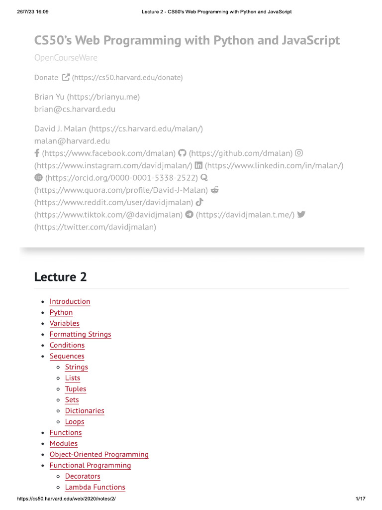 Notes Lecture2 | PDF
