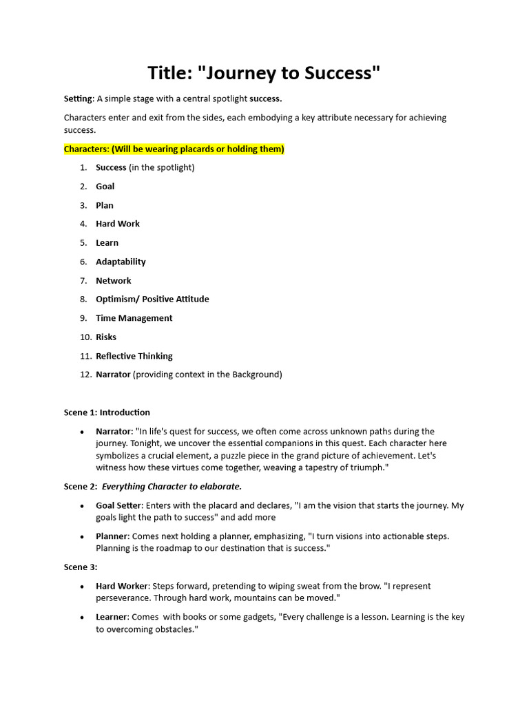 Journey To Success PDF