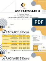 Package Rates 1445 H - Daehatur Period Sep - Oct