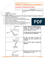 TP Comment Synthétiser Et Caractériser Un Polymère