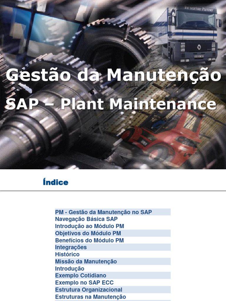 SAP - PM Planejamento e Manutenção | PDF
