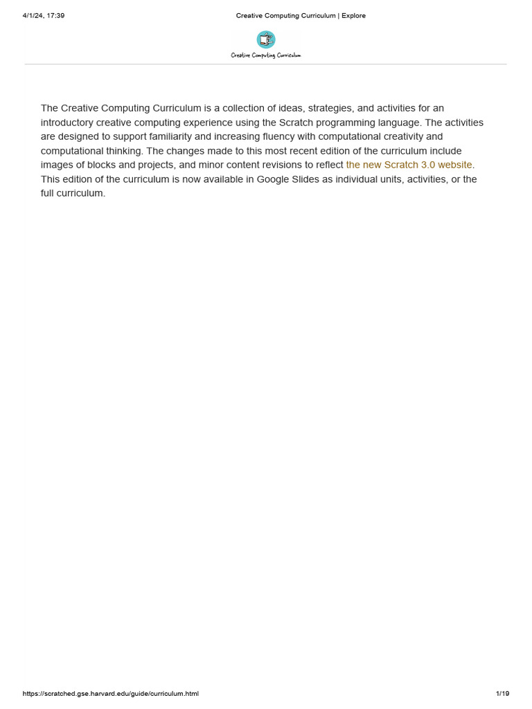 Creative computing curriculum explore pdf scratch programming
