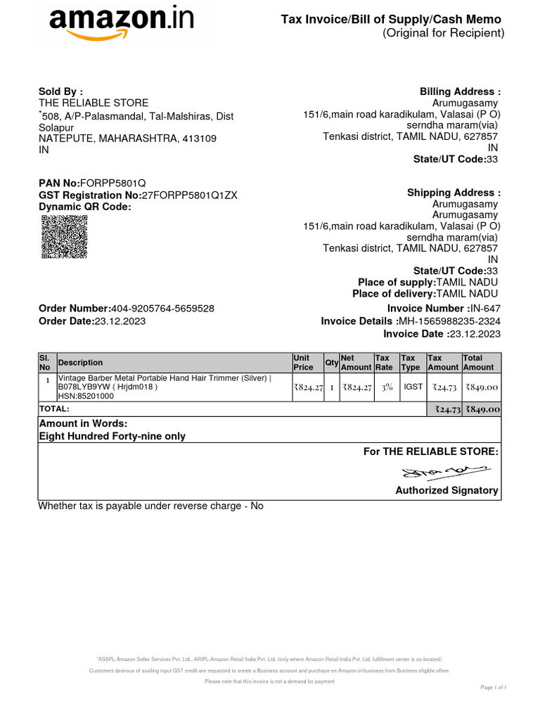 Invoice | PDF