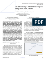 Analysis of Factors Influencing Container Shortage in Tanjung Priok Port, Jakarta