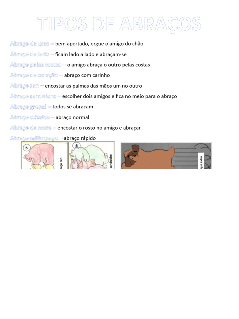 Tipos de Abraços | PDF
