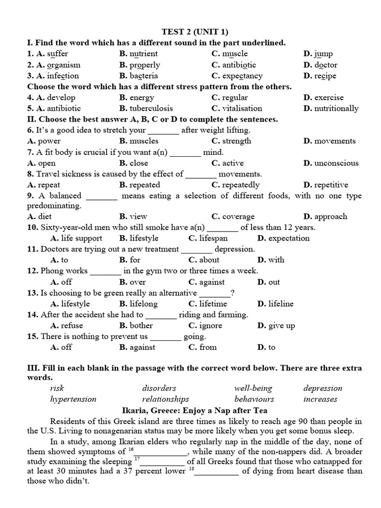 U1. Test 2 | PDF