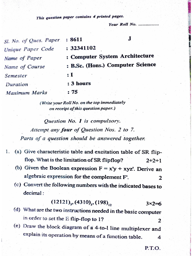 Csa 2019 Pyq | PDF