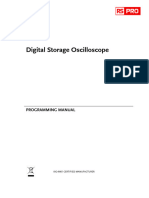 Digital Storage Oscilloscope: Programming Manual