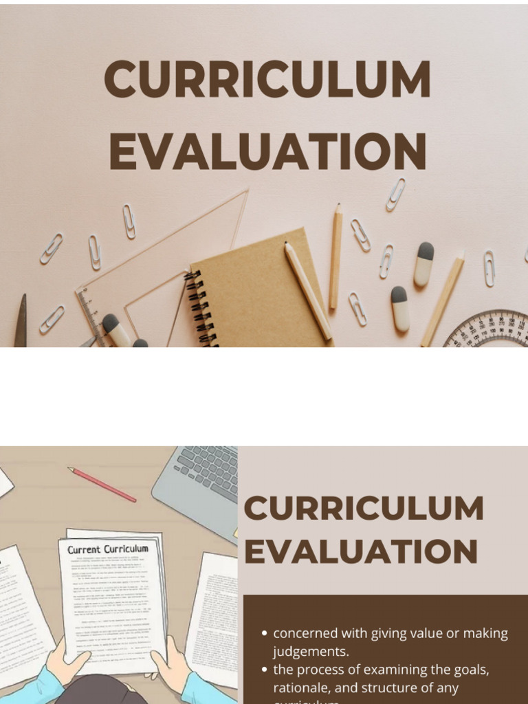 Curriculum Ppt 1 Pptx Curr Evaluation Pdf