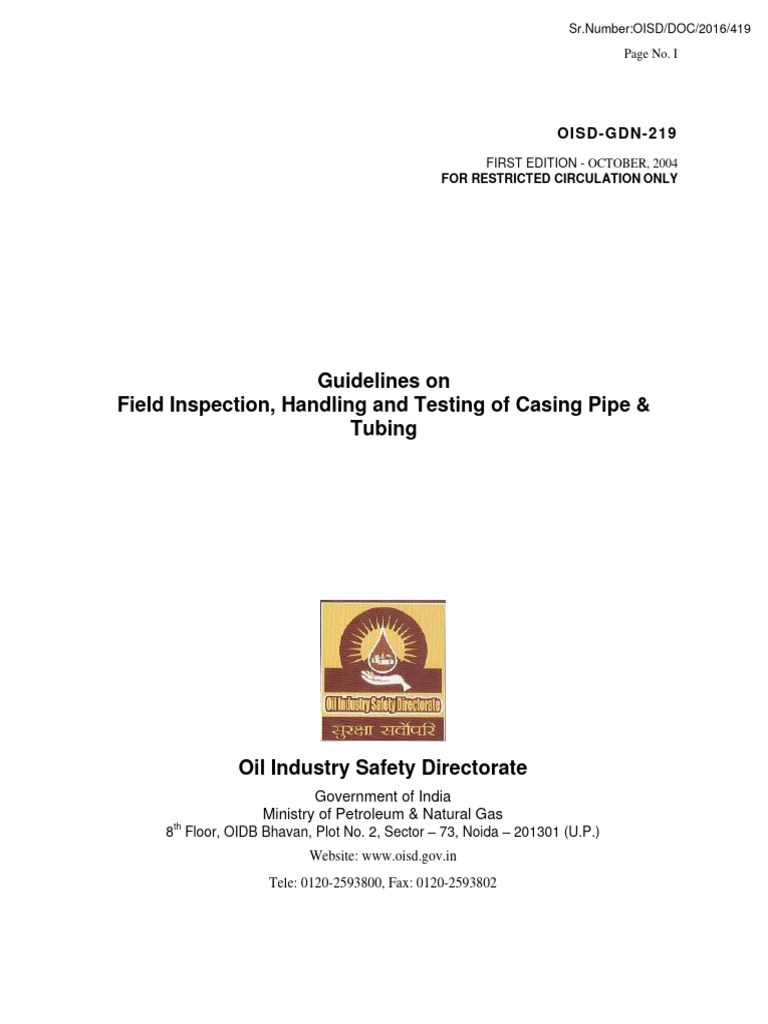 Oisd GDN 219 | PDF