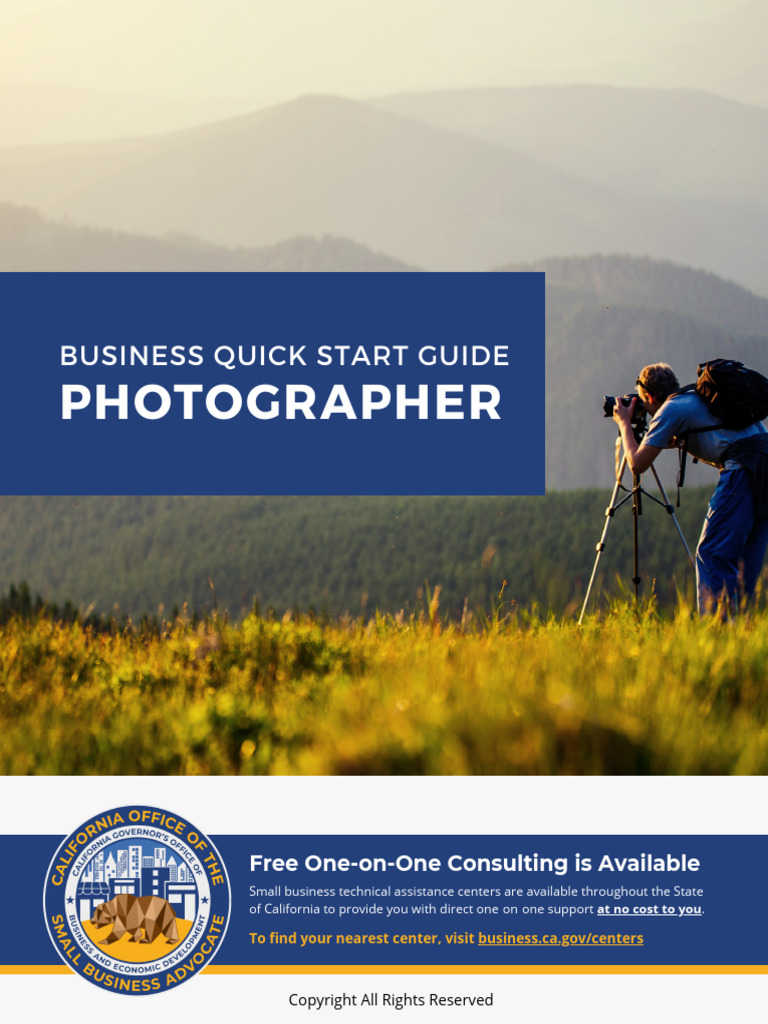 Business Quick Start Guide PHOTOGRAPHERR... BUSINESS QUICK START