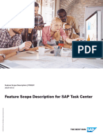 Feature Scope Description For SAP Task Center