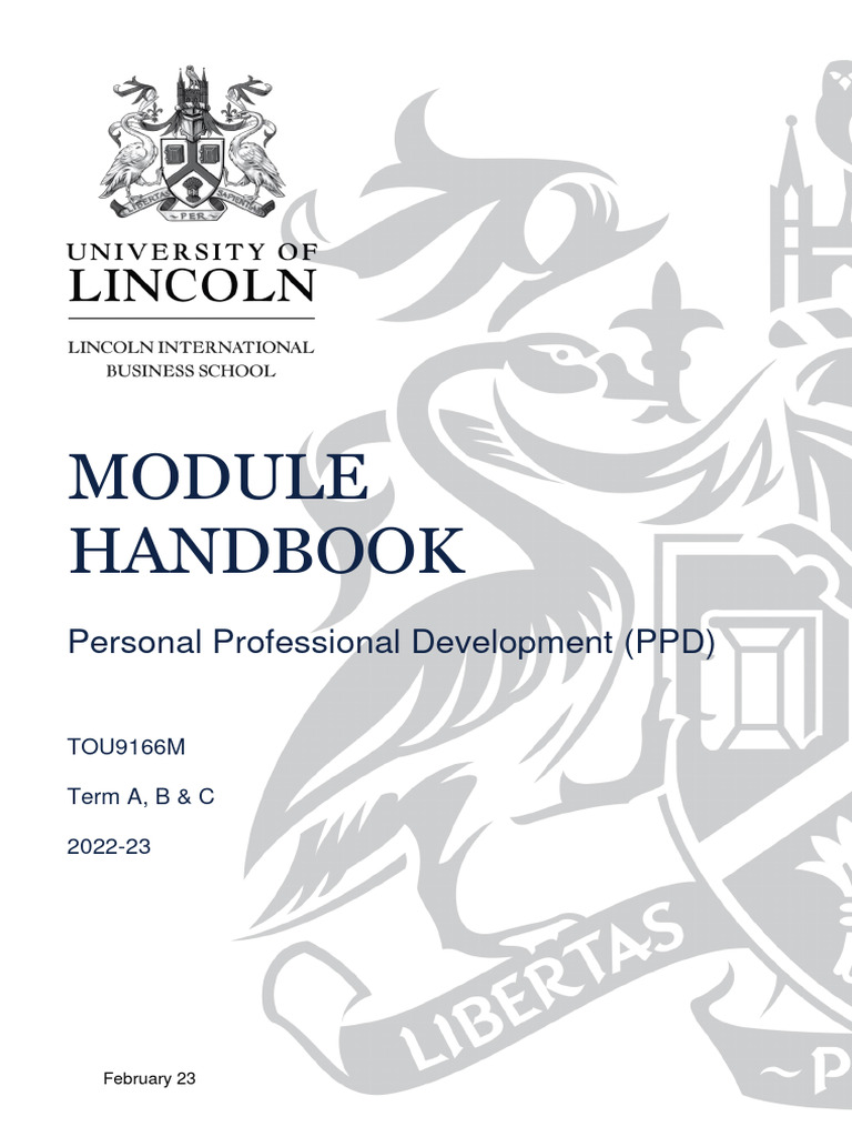 Personal Professional Development Module Guide | PDF | Career & Growth ...