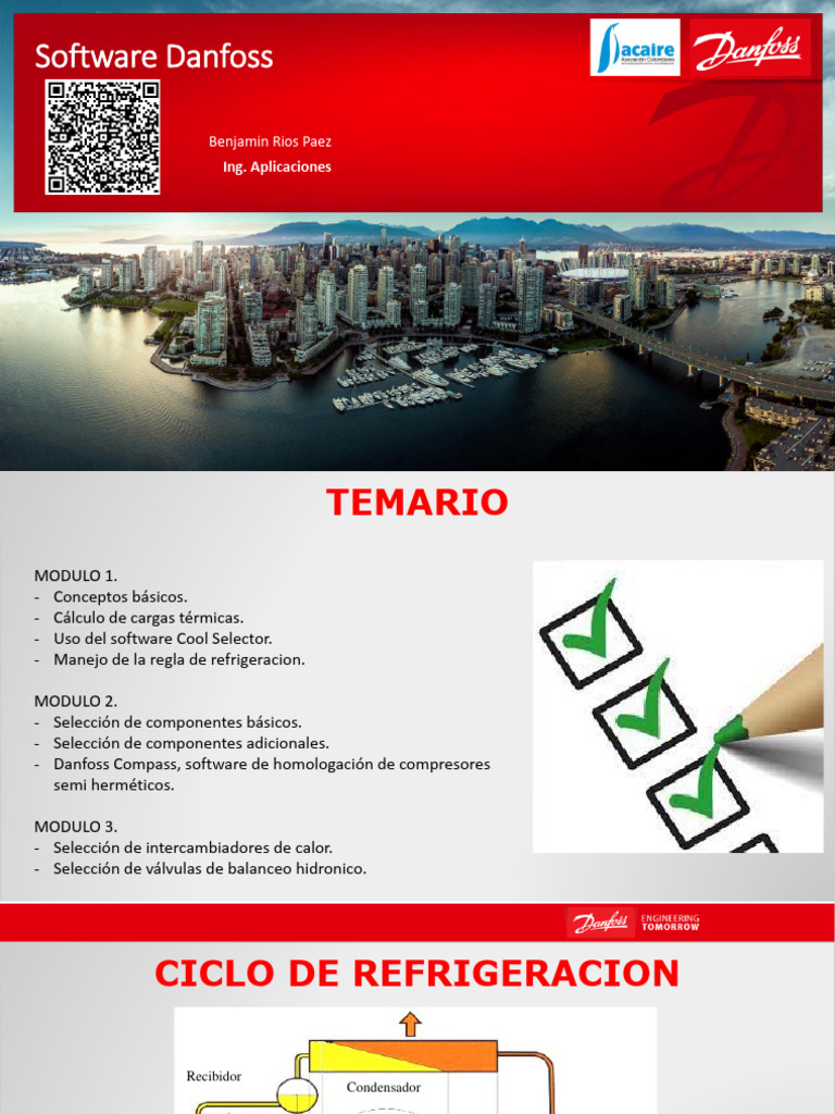 Software Danfoss - Ing. Benjamin Rios | PDF | Refrigeración | Química