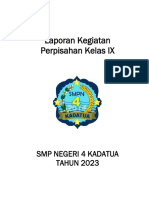 Laporan Kegiatan Perpisahan Kelas IX