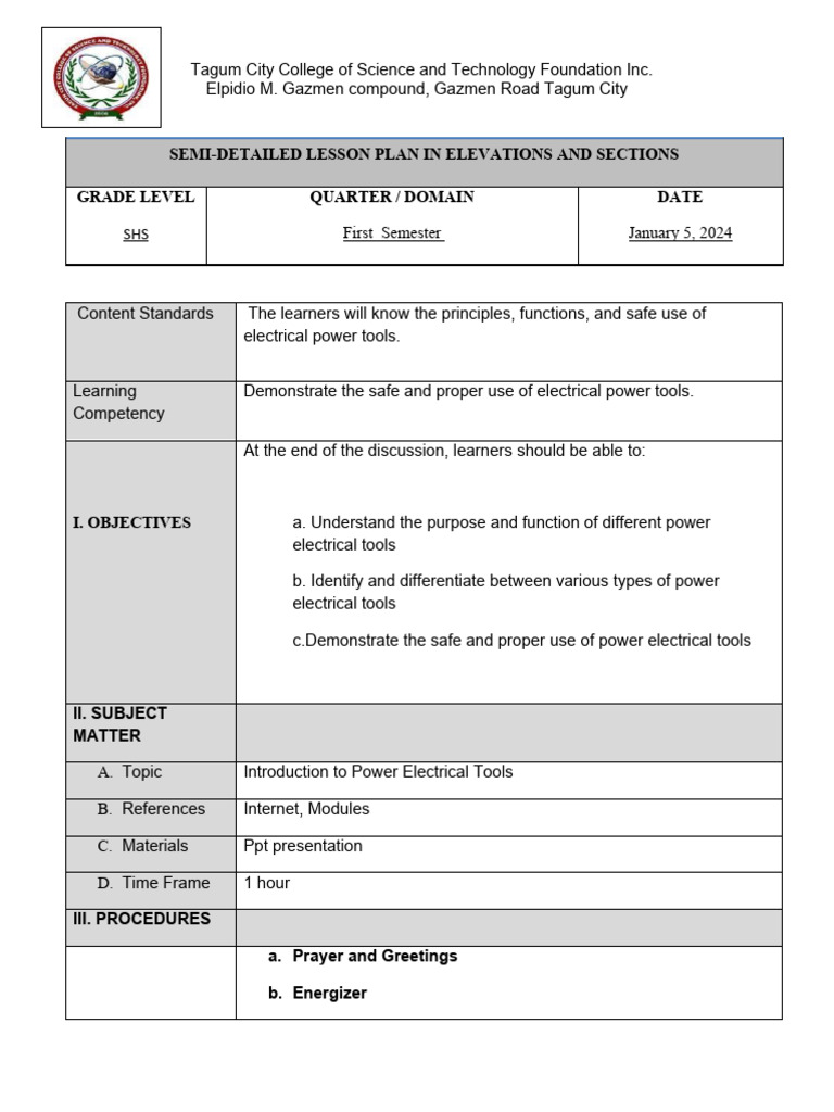Introduction Of Power Electrical Tools Pdf