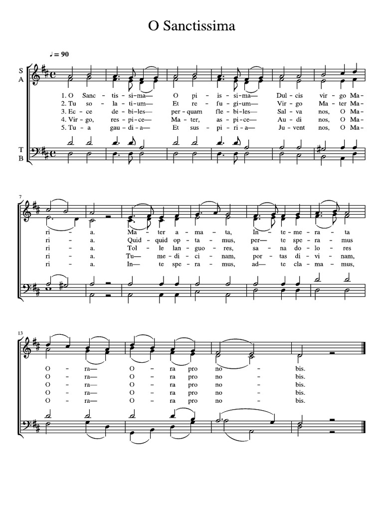 O sanctissima v2 pdf