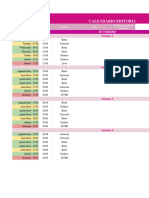 Calendário Editorial