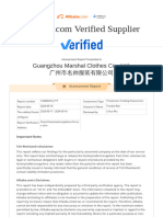 Supplier Assessment Report-Guangzhou Marshal Clothes Co., Ltd.