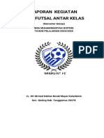 Laporan Kegiatan Liga Futsal Antar Kelas: (Semester Genap) Sma Muhammadiyah Gisting TAHUN PELAJARAN 2024/2025