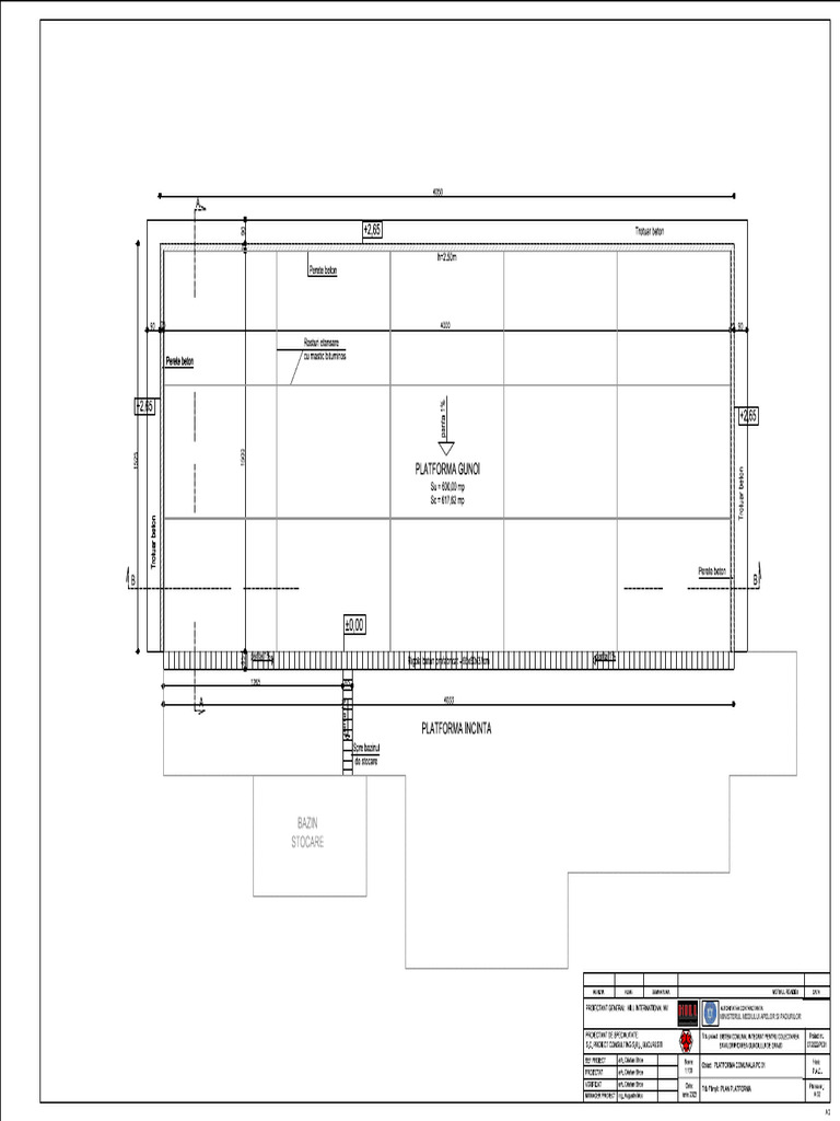 PAC PC01 A02 Plan Platforma Rev00 | PDF