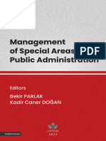 Management of Special Areas in Public Administration