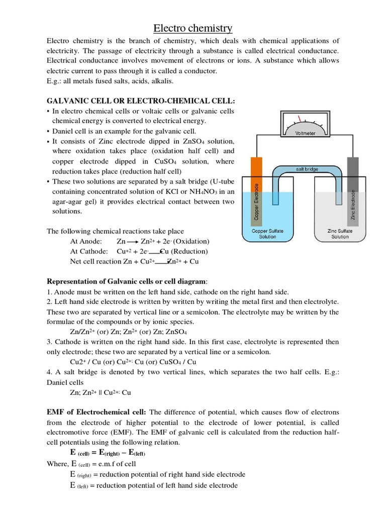 Understanding Electrochemistry Basics | PDF | Lithium Ion Battery | Redox
