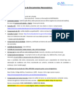 1º Check List - Documentos Necessarios - Cargo Administrativo, Ja e Estag