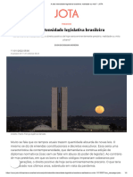 A alta intensidade legislativa brasileira_ realidade ou mito_ - JOTA