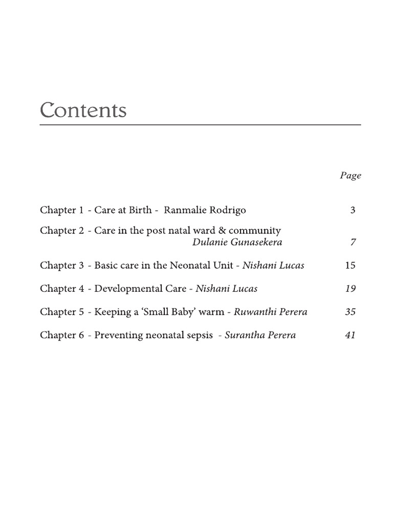 Basic Newborn Care 2nd Edition | PDF
