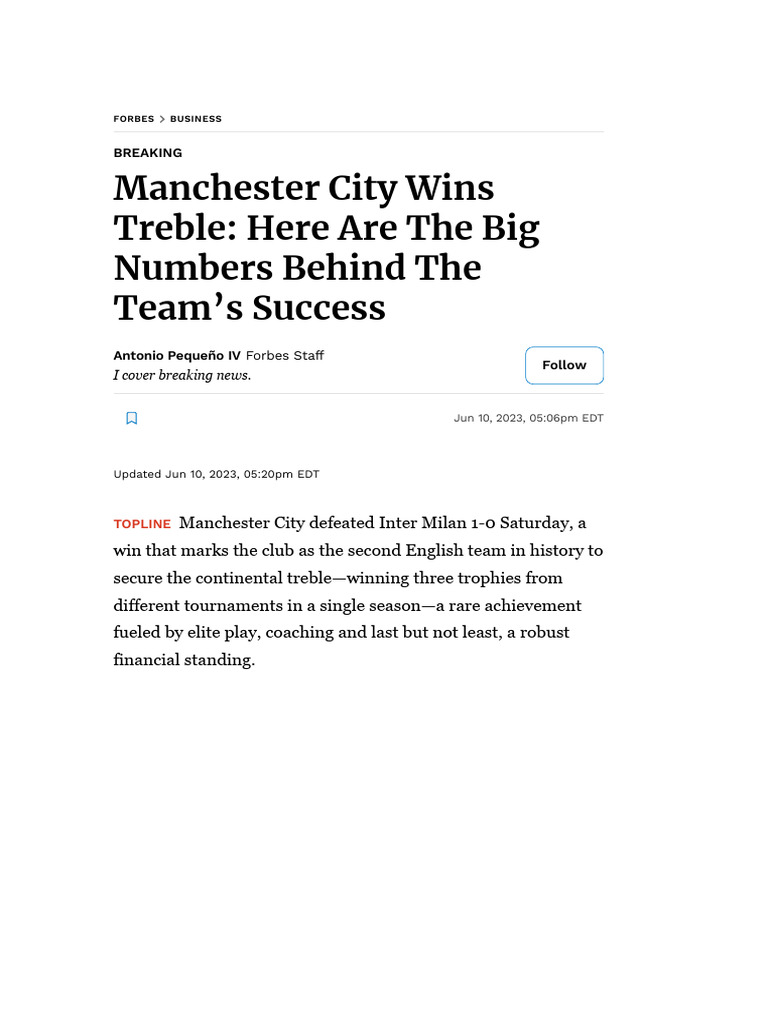  forbes manchester city wins treble here are the big numbers behind