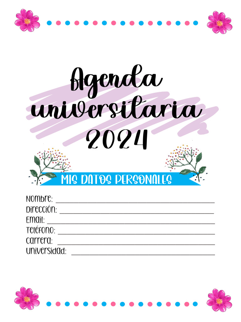 agenda universitaria 2024 PDF