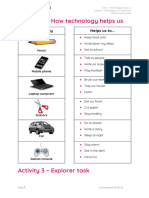 A3 Worksheet - How Technology Helps Us