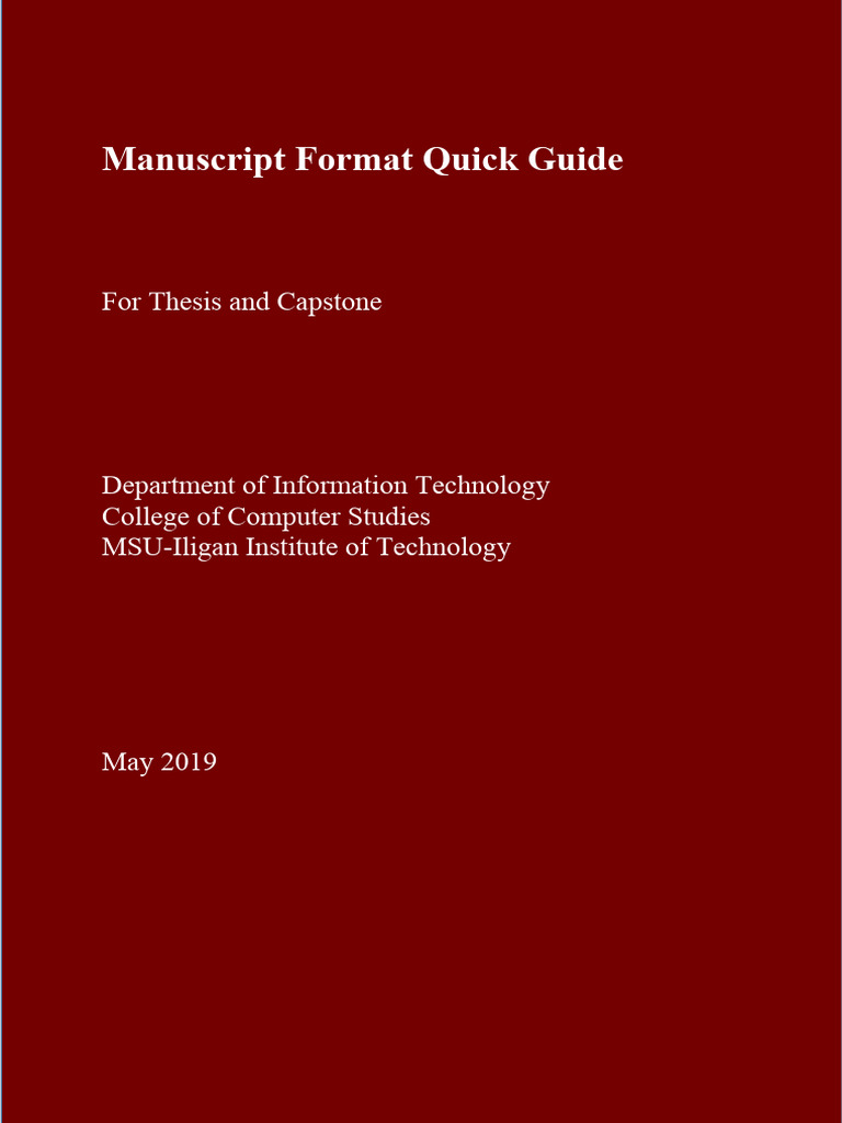 Thesis Template | PDF