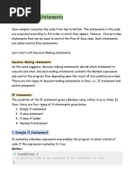 Java Control Statements