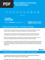 WHO - Malaria Guidelines, Preventive Chemotherapies