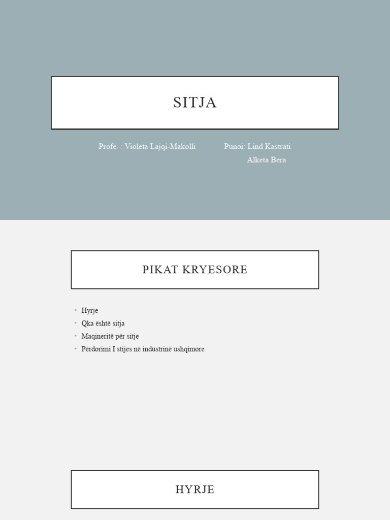 Sitja | PDF