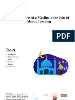 Characteristics of A Muslim in The Light of Islamic Teaching