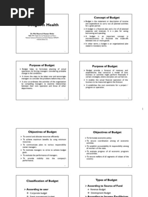 BUDGET in Health By Dr. Md. Nazmul Hassan Refat (1) (1)