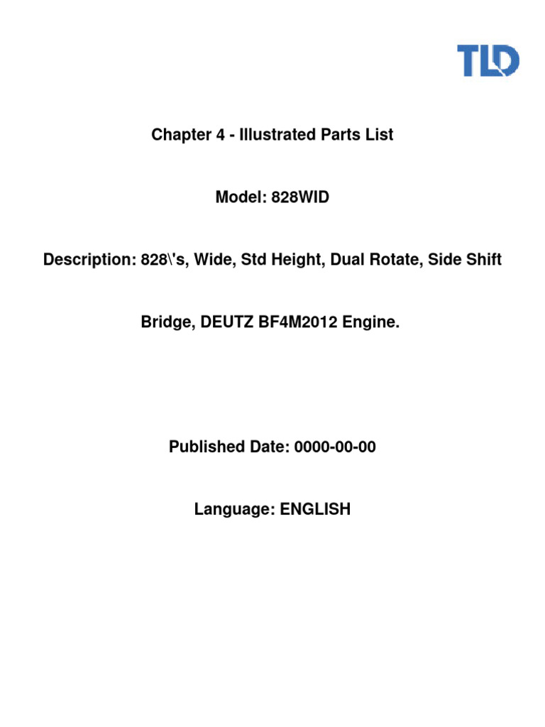 Chapter 4 - Illustrated Parts List | PDF | Axle | Screw