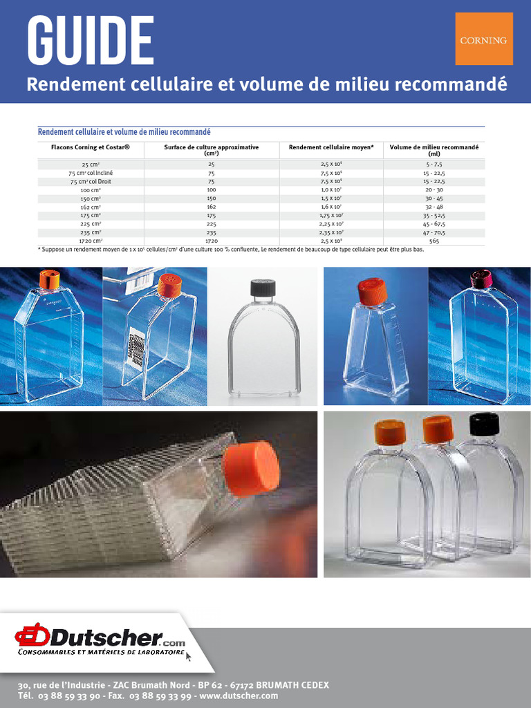 Corning Rendement Cell Dim Puits | PDF | Maison et jardin | Technologie ...