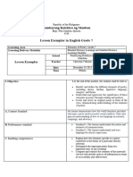 Christian Villazon Lesson Exemplar